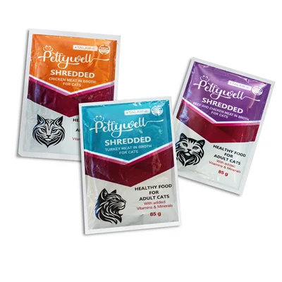 پک سه‌تایی غذای گربه